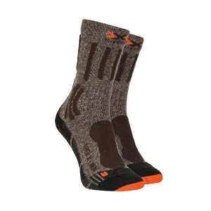 Skarpety trekkingowe X-Socks Trek X Linen Grey Brown. Brązowe skarpetki X-Socks, bez wzorów. Za 75,00 zł.