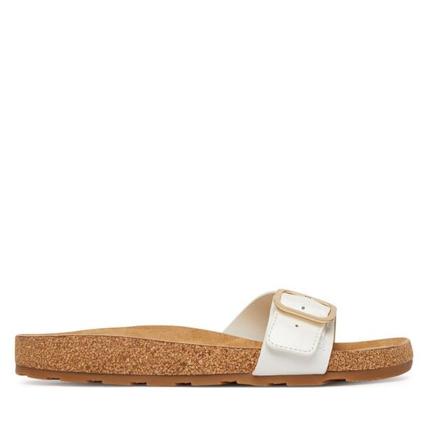 Klapki Tommy Hilfiger. Białe klapki TOMMY HILFIGER, bez wzorów, bez obcasa. Za 265,99 zł.