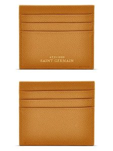 ATELIERS SAINT GERMAIN Skórzane etui w kolorze karmelowym na karty - 10 x 9 x 0,3 cm rozmiar: onesize. Brązowe portfele ATELIERS SAINT GERMAIN, bez wzorów, z materiału. Za 152,99 zł.