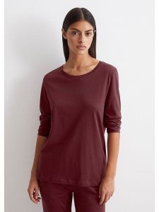 Marc O´Polo Bodywear Koszulka w kolorze bordowym rozmiar: XL. Czerwone bluzki xl, bez wzorów, z bawełny, bez kołnierzyka, bez ramiączek. Za 123,25 zł.
