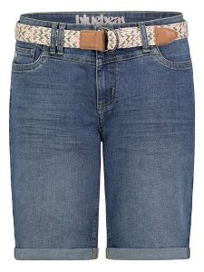 Sublevel Bermudy dżinsowe w kolorze niebieskim rozmiar: XS. Niebieskie szorty Sublevel, z aplikacjami, ze skóry, klasyczne. Za 113,99 zł.