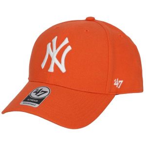 Czapka z daszkiem dla dorosłych New York Yankees MVP Cap. Brązowe czapki 47 Brand, bez wzorów, z wełny, sportowe. Za 109,99 zł.