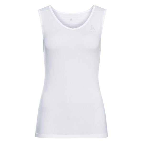 Koszulka tech. damska Odlo BL TOP v-neck singlet PERFORMANCE X-LIGH. Białe koszule nocne ODLO, bez wzorów, bez ramiączek. Za 199,99 zł.