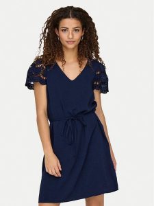 JDY Sukienka letnia Hannah 15341302 Granatowy Regular Fit. Niebieskie kombinezony JDY, na lato, xs, bez wzorów, z syntetyku, bez kołnierzyka, bez ramiączek. Za 109,99 zł.