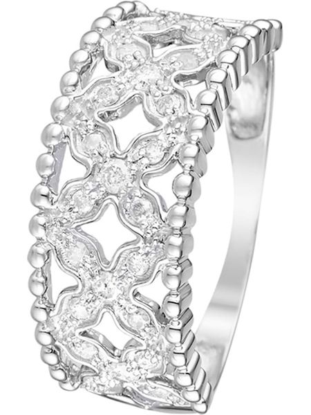 CARATELLI Złoty pierścionek "Dahlia" z diamentami rozmiar: 60. Szare pierścionki CARATELLI, z diamentem, złote. Za 1 962,79 zł.