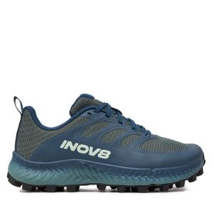 Buty do biegania Inov-8. Niebieskie buty sportowe Inov-8, bez wzorów, bez zapięcia, do biegania. Za 419,99 zł.