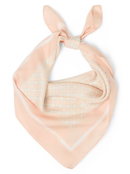 BOSS Jedwabna apaszka - Vincency Kobiety różowy, ONE SIZE. Czerwone apaszki i chusty Boss, bez wzorów, z jedwabiu. Za 229,95 zł.