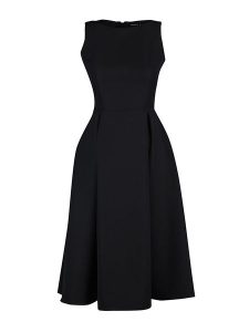 Trendyol Sukienka w kolorze czarnym rozmiar: 40. Czarne sukienki Trendyol, na imprezę, bez wzorów, bez kołnierzyka, bez ramiączek, midi, rozkloszowane. Za 61,60 zł.