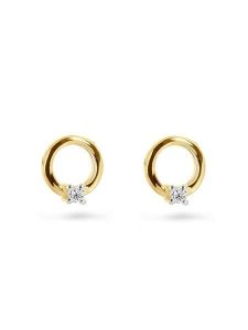 OR Carats Złote kolczyki-wkrętki z diamentami rozmiar: onesize. Żółte kolczyki OR Carats, z diamentem, złote. Za 391,59 zł.