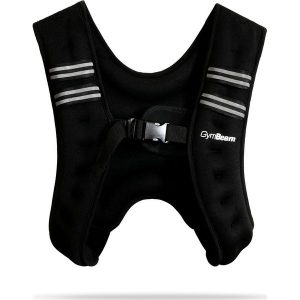 Kamizelka z obciążeniem GymBeam. Czarne kamizelki GYMBEAM, bez wzorów, bez kołnierzyka, bez ramiączek, bez kaptura. Za 174,90 zł.