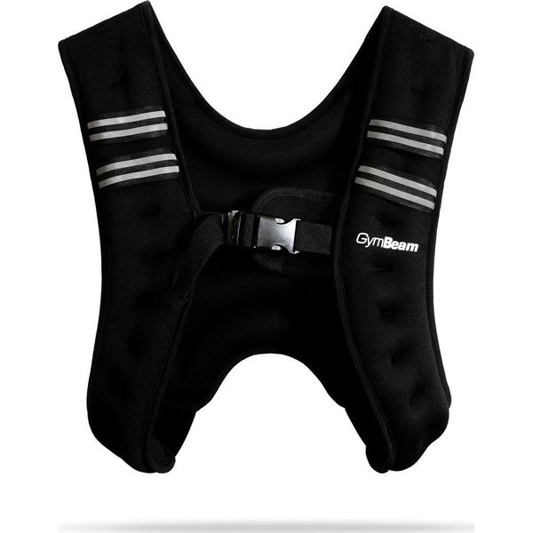 Kamizelka z obciążeniem GymBeam. Czarne kamizelki GYMBEAM, bez wzorów, bez kołnierzyka, bez ramiączek, bez kaptura. Za 174,90 zł.