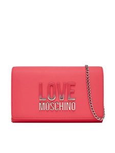 LOVE MOSCHINO Torebka JC4260PP0MKD0615 Różowy. Czerwone torebki klasyczne LOVE MOSCHINO, bez wzorów, ze skóry, bez dodatków. Za 409,99 zł.