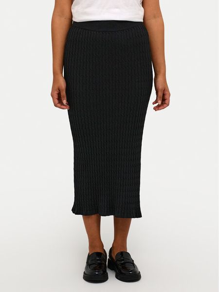 Kaffe Spódnica ołówkowa Silla 10509053 Czarny Regular Fit. Czarne spódnice Kaffe, xl, bez wzorów, z wiskozy. Za 139,99 zł.