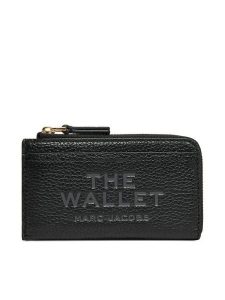 Marc Jacobs Portfel The Leather Top Zip Multi 2S4SMP010S02 Czarny. Czarne portfele Marc Jacobs, bez wzorów, ze skóry. Za 459,99 zł.