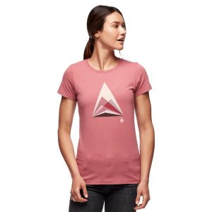 Koszulka turystyczna damska Black Diamond Mountain Transparency. Czerwone bluzki Black Diamond, l, bez wzorów, sportowe, bez kołnierzyka, bez ramiączek. Za 212,00 zł.