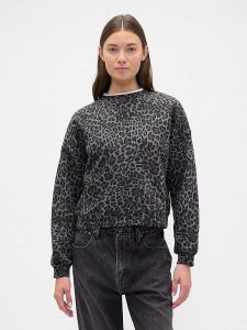 GAP Bluza w kolorze antracytowym rozmiar: M. Czarne bluzy GAP, m, bez wzorów, bez kaptura. Za 197,63 zł.