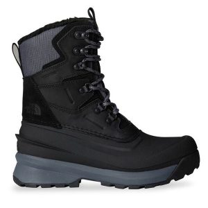 Śniegowce The North Face. Czarne buty zimowe The North Face, bez obcasa, bez zapięcia. Za 399,99 zł.