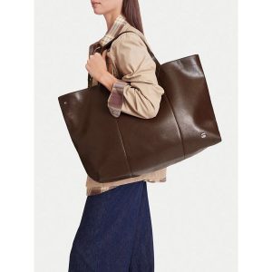 Torebka G-Star. Brązowe shopper bag G-Star, bez wzorów, bez dodatków. Za 299,99 zł.