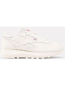 Reebok Skórzane sneakersy "Classic Leather" w kolorze białym rozmiar: 37. Białe trampki Reebok, bez wzorów, z materiału, bez zapięcia. Za 250,35 zł.