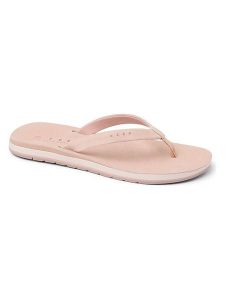 Reef Skórzane japonki "Ojai Classic Slim" w kolorze jasnoróżowym rozmiar: 42,5. Różowe klapki Reef, bez wzorów, z otwartym noskiem, bez obcasa. Za 228,38 zł.