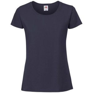 Koszulka Damska Iconic 190. Niebieskie bluzki FRUIT OF THE LOOM, xl, bez wzorów, sportowe, bez kołnierzyka, bez ramiączek. Za 37,99 zł.