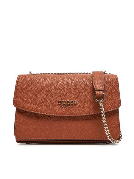 Guess Torebka HWBG73 34210 Brązowy. Brązowe listonoszki Guess, z aplikacjami, ze skóry, bez dodatków. Za 332,99 zł.