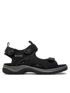 ECCO Sandały Offroad 82204302001. Czarne buty trekkingowe ecco, z nubiku, bez zapięcia. Za 349,99 zł.