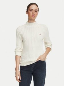 Calvin Klein Jeans Sweter LV047H304G Kremowy Regular Fit. Białe swetry klasyczne Calvin Klein Jeans, m, z bawełny, bez kołnierzyka. Za 409,99 zł.