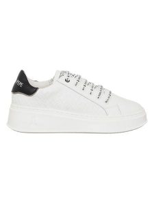 Patrizia Pepe Skórzane sneakersy w kolorze białym rozmiar: 32. Białe trampki Patrizia Pepe, bez wzorów, bez zapięcia. Za 223,46 zł.