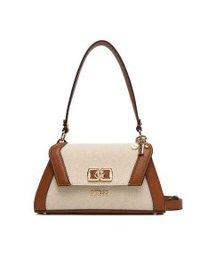 Guess Torebka Karnilla HWAG97 19190 Écru. Torebki klasyczne Guess, z aplikacjami, z materiału, bez dodatków. Za 589,99 zł.