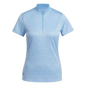 Damska koszulka polo adidas Jacquard Ultimate365. Niebieskie bluzki ADIDAS, xs, bez wzorów, sportowe, bez kołnierzyka, bez ramiączek. W wyprzedaży za 154,55 zł.