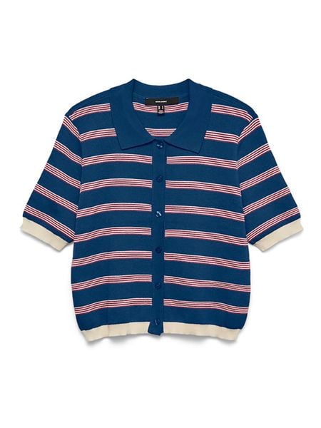 Vero Moda Kardigan w kolorze kremowo-granatowo-czerwonym rozmiar: M. Niebieskie kardigany Vero Moda. Za 129,95 zł.