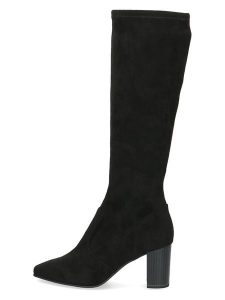 Caprice Kozaki w kolorze czarnym rozmiar: 41. Czarne kozaki Caprice, na zimę, bez wzorów, bez obcasa, bez zapięcia. Za 226,24 zł.