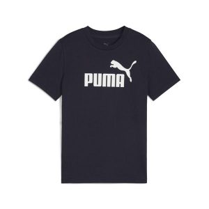 Młodzieżowa koszulka ESS z logo No. 1 PUMA New Navy Blue. Niebieskia bluzki Puma, m, bez wzorów, z gumy, młodzieżowe, bez kołnierzyka, bez ramiączek. Za 79,00 zł.