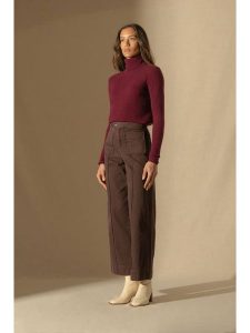 Perfect Cashmere Kaszmirowy golf w kolorze bordowym rozmiar: S. Czerwone golfy Perfect Cashmere, bez wzorów, z kaszmiru. Za 347,99 zł.