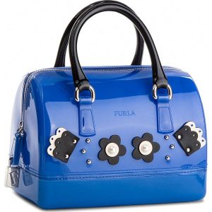 Torebka FURLA - Candy Cupido 961698 B BQA8 J62 Ginepro e. Niebieskie kuferki marki Furla, z tworzywa sztucznego. W wyprzedaży za 809,00 zł.