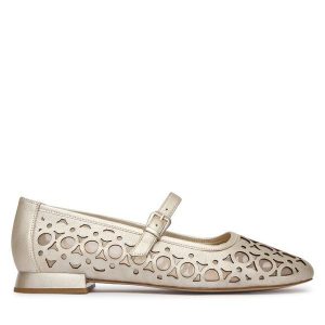 Baleriny Caprice. Szare balerinki Caprice, bez wzorów, bez obcasa, bez zapięcia. Za 399,99 zł.