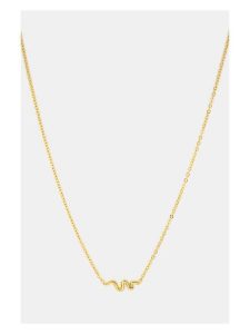 MOODE Naszyjnik "Josephine" z elementem ozdobnym - dł. 42 cm rozmiar: onesize. Żółte naszyjniki MOODE, ze stali. Za 34,99 zł.