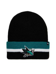 47 Brand Czapka NHL San Jose Sharks Split Cuff 47 H-SPLCC22ACE-BK Czarny. Czarne czapki 47 Brand, bez wzorów, z materiału. Za 149,99 zł.