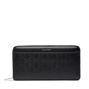 Portfel Calvin Klein. Czarne portfele Calvin Klein, bez wzorów. Za 329,99 zł.