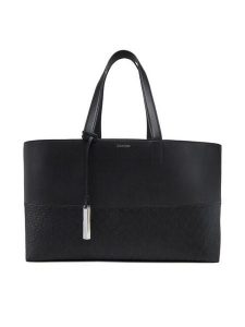 Calvin Klein Torebka Ck Mixmedia Shopper_Mono K60K613166 Czarny. Czarne shopper bag Calvin Klein, bez wzorów, ze skóry, bez dodatków. Za 349,99 zł.