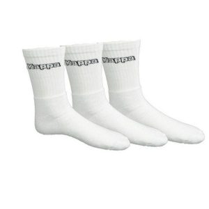 Skarpety Unisex Dla Dorosłych (zestaw 3 Sztuk). Białe skarpetki Kappa, bez wzorów. Za 44,99 zł.