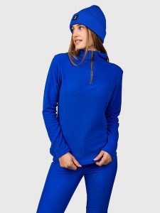 Brunotti Bluza polarowa "Misma" w kolorze niebieskim rozmiar: XS. Niebieskie bluzy Brunotti, xs, bez wzorów, z polaru, bez kaptura. Za 73,99 zł.