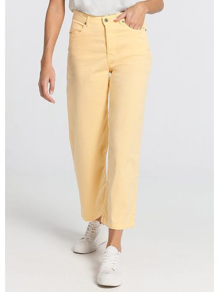 CIMARRON Spodnie w kolorze żółtym rozmiar: W30. Żółte spodnie z wysokim stanem Cimarron, bez wzorów, z materiału, z podwyższonym stanem. Za 117,73 zł.