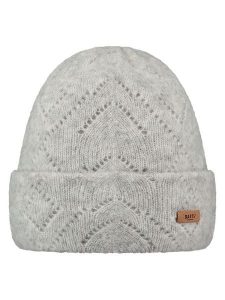 Barts Czapka "Bridgey" w kolorze szarym rozmiar: onesize. Szare czapki Barts, z aplikacjami, ze splotem. Za 135,17 zł.