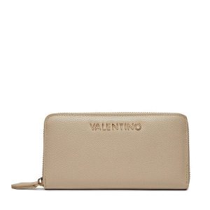 Portfel Valentino. Brązowe portfele Valentino, bez wzorów. Za 209,99 zł.