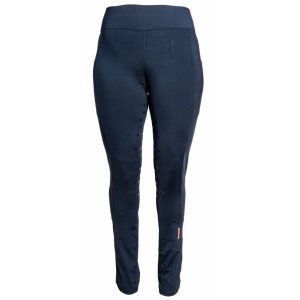 Damskie legginsy jeździeckie z pełną przyczepnością Karlslund Galdur Jodhpur. Niebieskie legginsy KARLSLUND, bez wzorów, z materiału. Za 386,50 zł.