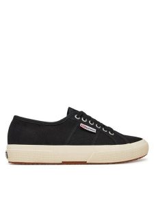 Superga Tenisówki 2750 COTU Czarny. Czarne trampki Superga, bez wzorów, z materiału, bez zapięcia. Za 159,99 zł.