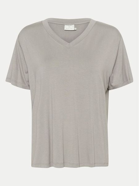 Kaffe T-Shirt Frida 10508581 Szary Regular Fit. Szare t-shirty Kaffe, xs, bez wzorów, z wiskozy, bez kołnierzyka, bez ramiączek. Za 69,99 zł.