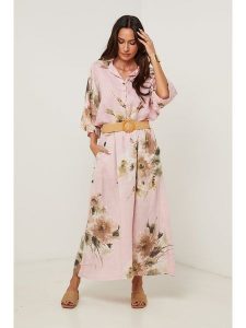 Le Monde du Lin Lniana spódnica w kolorze jasnoróżowym rozmiar: 36/38. Różowe spódnice Le Monde du Lin, bez wzorów, ze lnu, maxi. Za 143,99 zł.